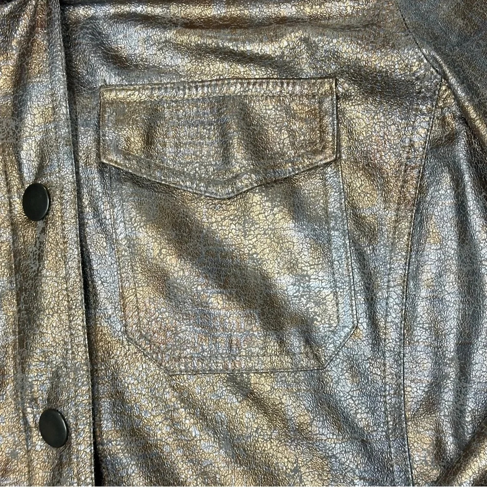 Ruby Red Women's Metallic Gold Jacket Sz: 12 - Picture 6 of 9